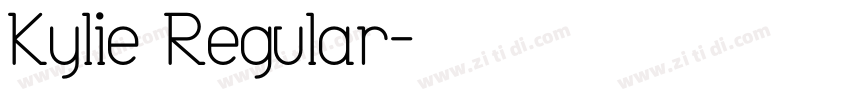 Kylie Regular字体转换